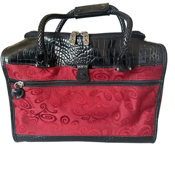 BRIGHTON RED BLACK HEART TRAVEL COSMETICS BAG - Picture 3 of 16